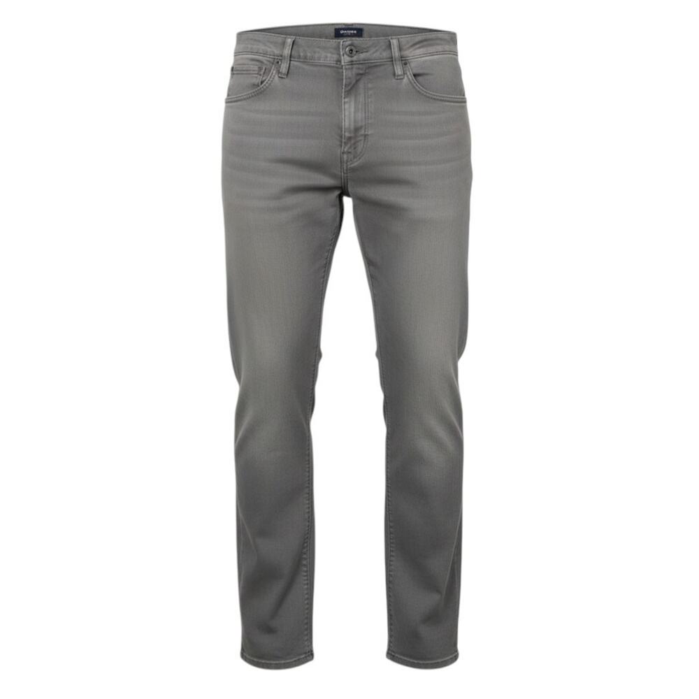Straight Fit Gray Chino Pants Casual Office Cotton Blend Comfort 38 Dockers